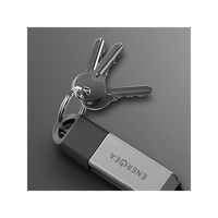 Energea Sheath Key  2-IN-1 USB-C to USB-C + USB-A 480Mbps with 60W Cable 15CM - Gunmetal