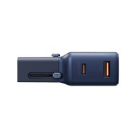 Energea TravelGo 1-Port USB-C & 1-Port USB-A 35W Travel Adapter - Blue
