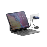 Energea TravelGo 1-Port USB-C & 1-Port USB-A 35W Travel Adapter - Blue