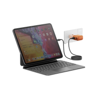 Energea TravelGo 1-Port USB-C & 1-Port USB-A 35W Travel Adapter - Orange