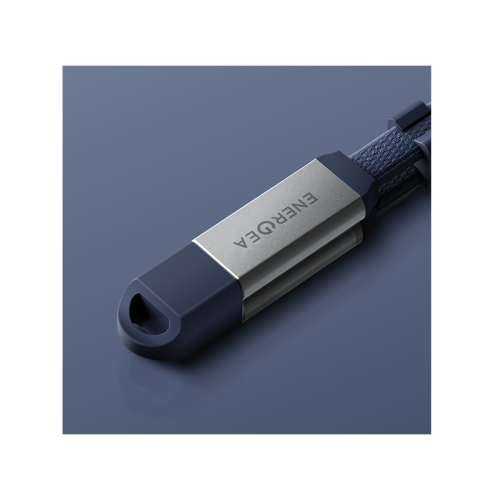 Energea Sheath Travel  2-IN-1 USB-C to USB-C + USB-A 480Mbps with 60W Cable 1.2M - Blue