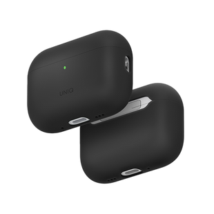 UNIQ LINO HYBRID LIQUID SILICON AIRPODS PRO 3RD GEN CASE - CHARCOAL GREY (CHARCOAL GREY)