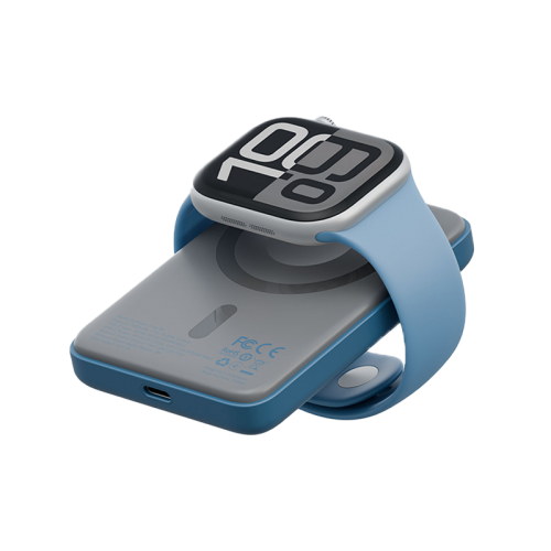 BAZIC GOPOWER SNAP 5K, 3IN1 5000MAH WIRELESS POWERBANK WITH APPLE WATCH CHARGER - BUBBLEGUM