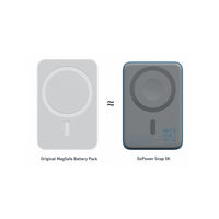 BAZIC GOPOWER SNAP 5K, 3IN1 5000MAH WIRELESS POWERBANK WITH APPLE WATCH CHARGER - BUBBLEGUM