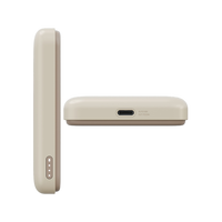 BAZIC GOPOWER SNAP 5K, 3IN1 5000MAH WIRELESS POWERBANK WITH APPLE WATCH CHARGER - LATTE