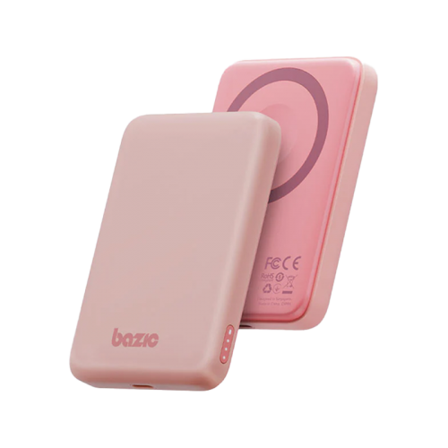 BAZIC GOPOWER SNAP 5K, 3IN1 5000MAH WIRELESS POWERBANK WITH APPLE WATCH CHARGER - PEACH