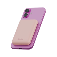 BAZIC GOPOWER SNAP 5K, 3IN1 5000MAH WIRELESS POWERBANK WITH APPLE WATCH CHARGER - PEACH