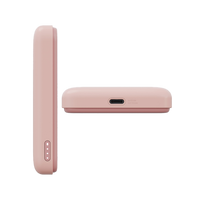 BAZIC GOPOWER SNAP 5K, 3IN1 5000MAH WIRELESS POWERBANK WITH APPLE WATCH CHARGER - PEACH