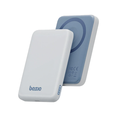 BAZIC GOPOWER SNAP 5K, 3IN1 5000MAH WIRELESS POWERBANK WITH APPLE WATCH CHARGER - VANILLA