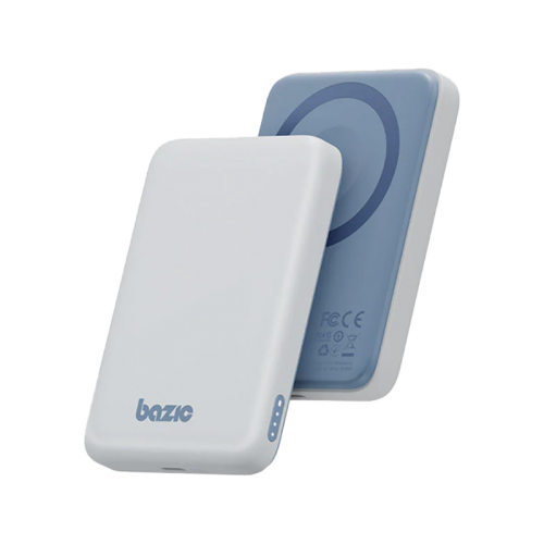 BAZIC GOPOWER SNAP 5K, 3IN1 5000MAH WIRELESS POWERBANK WITH APPLE WATCH CHARGER - VANILLA