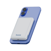 BAZIC GOPOWER SNAP 5K, 3IN1 5000MAH WIRELESS POWERBANK WITH APPLE WATCH CHARGER - VANILLA