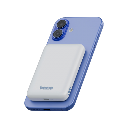 BAZIC GOPOWER SNAP 5K, 3IN1 5000MAH WIRELESS POWERBANK WITH APPLE WATCH CHARGER - VANILLA