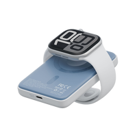 BAZIC GOPOWER SNAP 5K, 3IN1 5000MAH WIRELESS POWERBANK WITH APPLE WATCH CHARGER - VANILLA