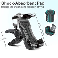 Topgo Phone Holder For Bike Handlebar BPM-1 360° Rotating Shockproof Bicycle Mount - X003117WTD