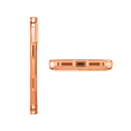 UNIQ HYBRID IPHONE 17 PRO (2025) 6.3 MAGCLICK CHARGING LIFEPRO XTREME (AF) - FROST CLEAR/VOLT ORANGE