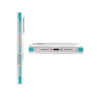 UNIQ HYBRID IPHONE 17 PRO MAX (2025) 6.9 MAGCLICK CHARGING COMBAT ACTIVE - FROST CLEAR / TURQUOISE