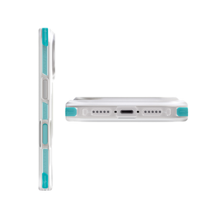 UNIQ HYBRID IPHONE 17 PRO MAX (2025) 6.9 MAGCLICK CHARGING COMBAT ACTIVE - FROST CLEAR / TURQUOISE