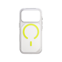 UNIQ HYBRID IPHONE 17 PRO MAX (2025) 6.9 MAGCLICK CHARGING COMBAT ACTIVE - FROST CLEAR / LUME-LIME