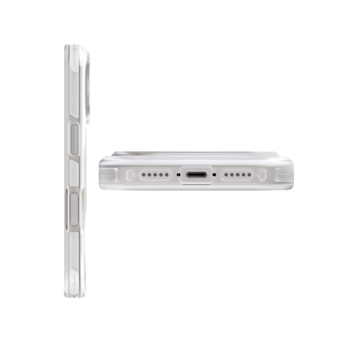 UNIQ HYBRID IPHONE 17 PRO MAX (2025) 6.9 MAGCLICK CHARGING COMBAT ACTIVE - FROST CLEAR / LUME-LIME