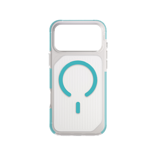 UNIQ HYBRID IPHONE 17 PRO (2025) 6.3 MAGCLICK CHARGING COMBAT ACTIVE - FROST CLEAR / TURQUOISE