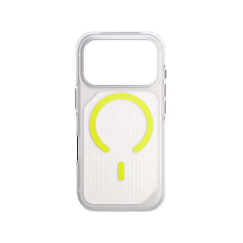 UNIQ HYBRID IPHONE 17 PRO (2025) 6.3 MAGCLICK CHARGING COMBAT ACTIVE - FROST CLEAR / LUME-LIME
