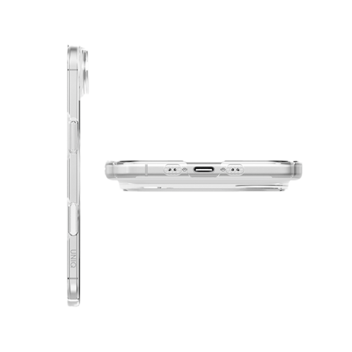 UNIQ IPHONE 17 AIR (2025) 6.6 MAGCLICK CHARGING AIRSUIT - GLOSSY CLEAR/WHITE