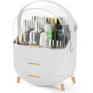 Skykey 3-Layer Large Makeup Organizer Bathroom Counter Bedroom 28×18×37 Cm PS HIPS Material - QY-2750