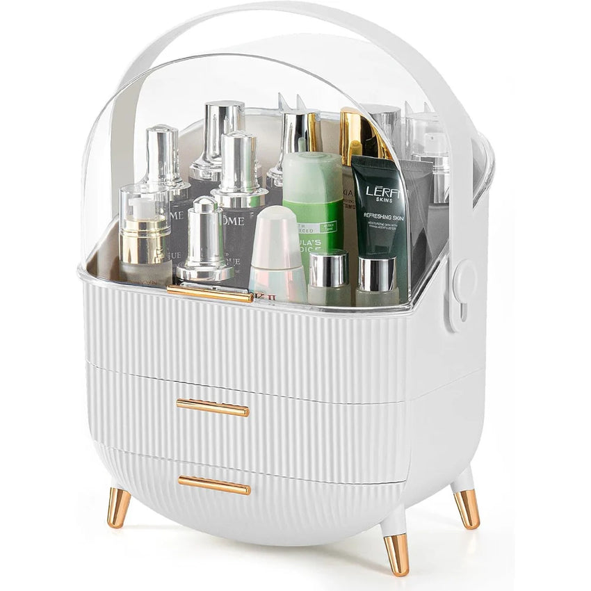 Skykey 3-Layer Large Makeup Organizer Bathroom Counter Bedroom 28×18×37 Cm PS HIPS Material - QY-2750