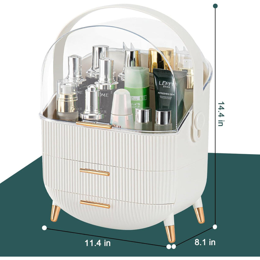 Skykey 3-Layer Large Makeup Organizer Bathroom Counter Bedroom 28×18×37 Cm PS HIPS Material - QY-2750