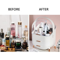 Skykey 3-Layer Large Makeup Organizer Bathroom Counter Bedroom 28×18×37 Cm PS HIPS Material - QY-2750