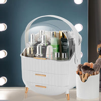 Skykey 3-Layer Large Makeup Organizer Bathroom Counter Bedroom 28×18×37 Cm PS HIPS Material - QY-2750