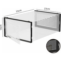 Skykey Transparent Shoe Storage Box 33×23×14 Cm PP Material Stackable Design - QY-2304-1