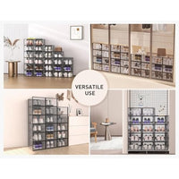 Skykey Transparent Shoe Storage Box 33×23×14 Cm PP Material Stackable Design - QY-2304-1