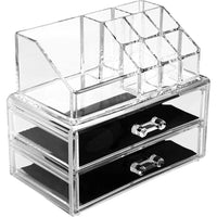Skykey Clear Makeup Organizer 24×15.5×18.7 Cm PS Material Transparent Design - QY-2714