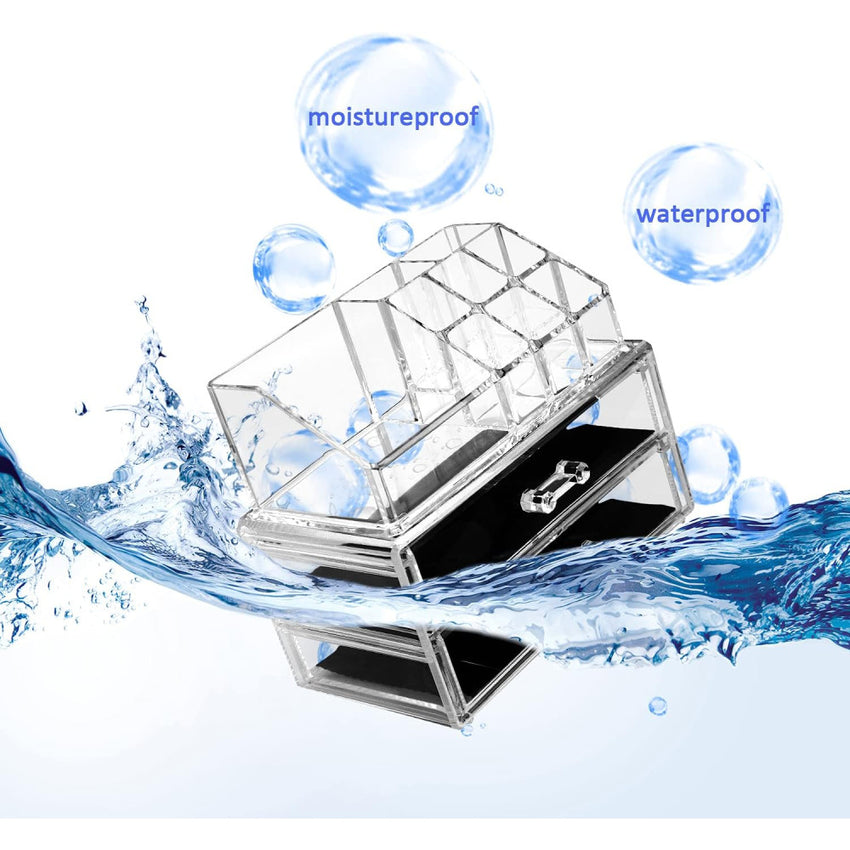 Skykey Clear Makeup Organizer 24×15.5×18.7 Cm PS Material Transparent Design - QY-2714