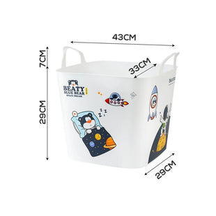 Skykey Large Square Laundry Basket 40×32×36 Cm Clothes Storage Toy Organizer Copolymer PP - QY-2501-3