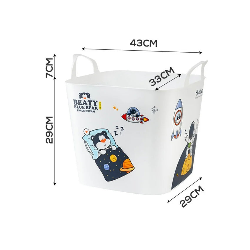 Skykey Large Square Laundry Basket 40×32×36 Cm Clothes Storage Toy Organizer Copolymer PP - QY-2501-3