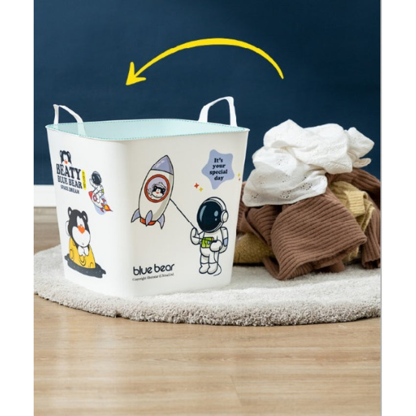 Skykey Large Square Laundry Basket 40×32×36 Cm Clothes Storage Toy Organizer Copolymer PP - QY-2501-3