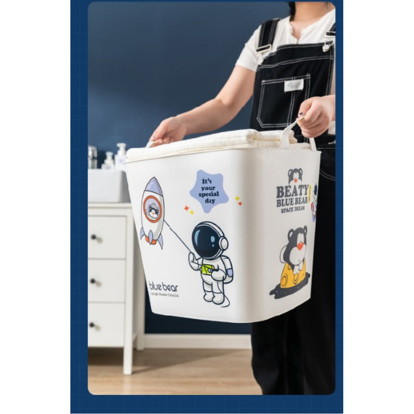 Skykey Extra Large Square Laundry Basket 46×37×43 Cm Dirty Clothes Storage Toy Organizer Copolymer PP - QY-2501-4
