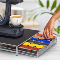 Skykey Capsule Coffee Storage Drawer Type Pod Holder Metal Iron Rack 39×35×7.5 Cm - QY-1911-1
