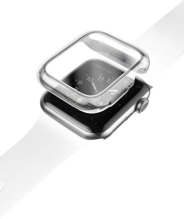 UNIQ GARDE HYBRID WATCH CASE WITH SCREEN PROTECTION 41MM DOVE (CLEAR)