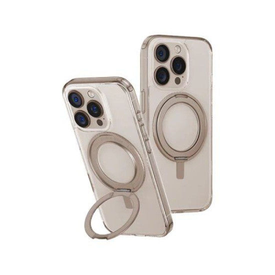 UNIQ HYBRID IPHONE 16 PRO MAX MAGCLICK CHARGING SWIVIX WITH 360 ROTATING KICKSTAND - TAUPE GOLD (TAUPE GOLD)