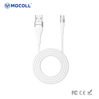 MOCOLL Charging & Sync Cable (USB-A to USB-C) – PD & QC Fast Charging, Durable TPE Jacket, 1m Length- White