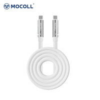 MOCOLL 240W USB-C to USB-C Fast Charging Cable, PD 3.1 Fragrances Design, Nylon Braided Durable Cord for Laptop, Tablet, Smartphone- White