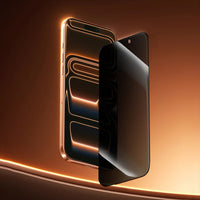 Mocoll for iPhone 17 Pro Max Screen Protector, 2.5D Full Cover Privacy Tempered Glass - Black