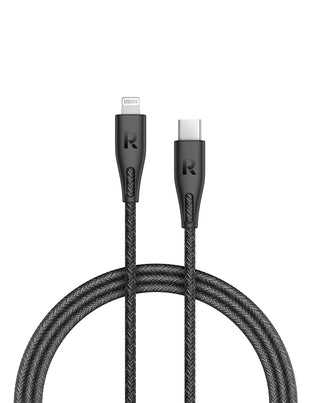 RAVPower RP-CB1017 Type-C to Light Cable 1.2m Nylon Black