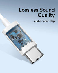 Baseus Encok CZ17 Semi-In-Ear Wired Earphones - Moon White