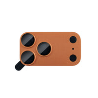 MOCOLL 360° Camera Lens Protector for iPhone 17 Pro Max | Tempered Glass with Metal Frame - Orange Color