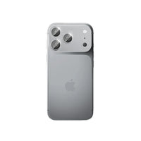 MOCOLL 360° Camera Lens Protector for iPhone 17 Pro | Tempered Glass with Metal Frame - Silver Color
