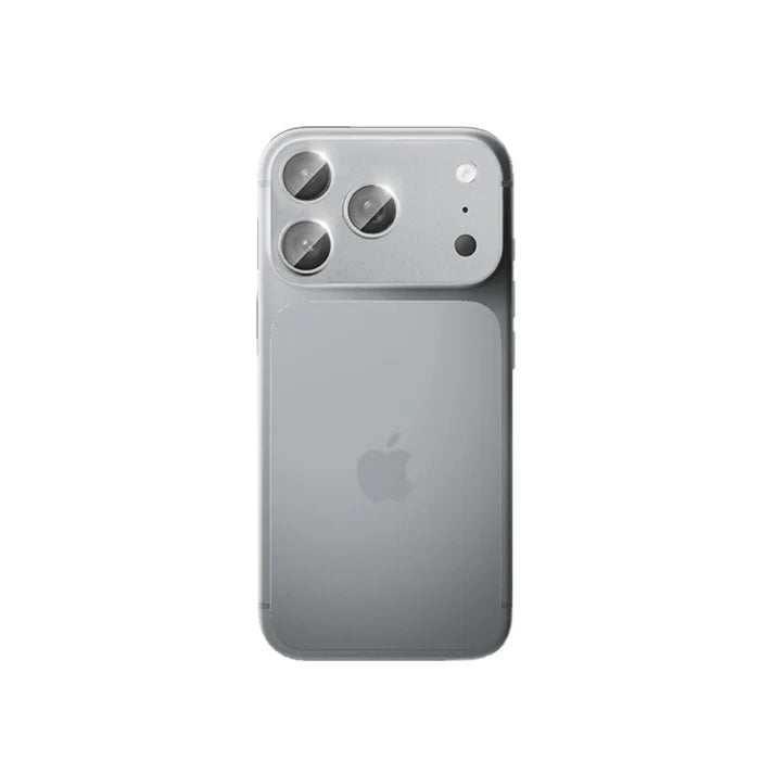 MOCOLL 360° Camera Lens Protector for iPhone 17 Pro | Tempered Glass with Metal Frame - Silver Color